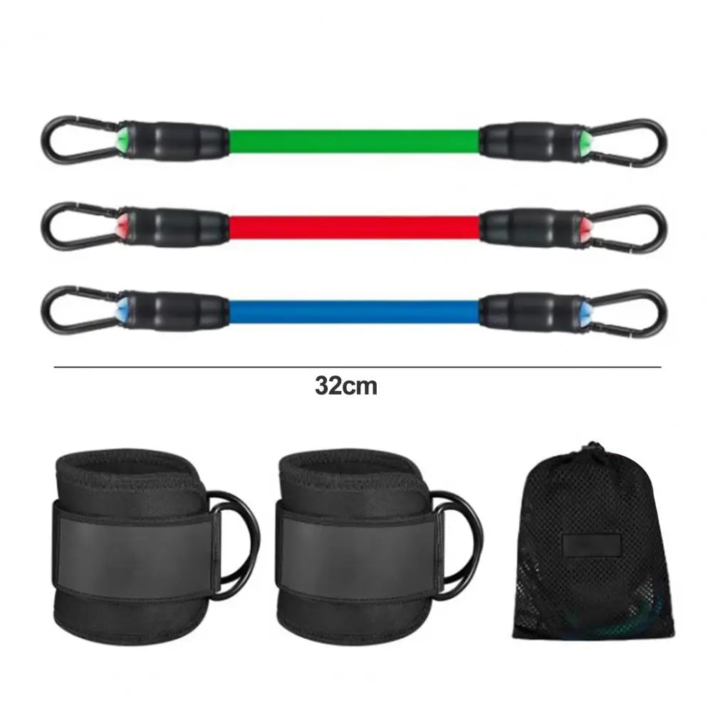 3Pcs Ankle Resistance Band Set Adjustable Fastener