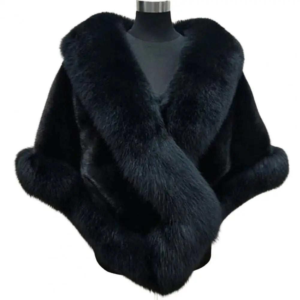 Faux Fur Shawl Faux Rabbit Collar Winter Shawls Elegant Bridal Fur Wrap