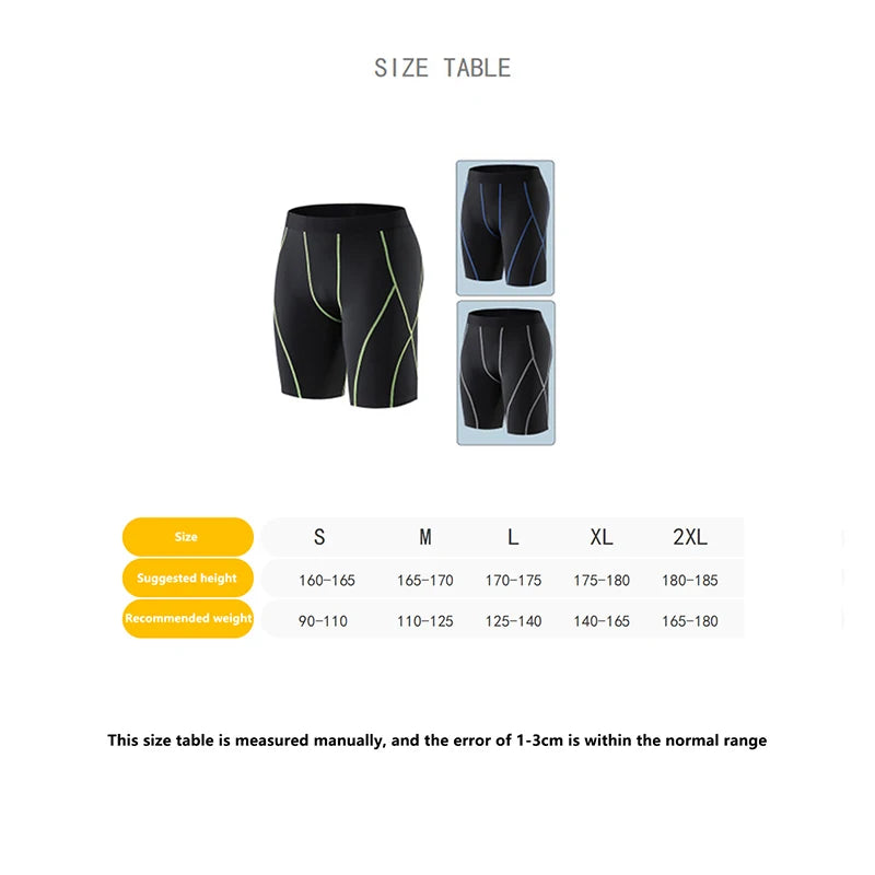 Men Sports Leggings Fitness Elastic Compression