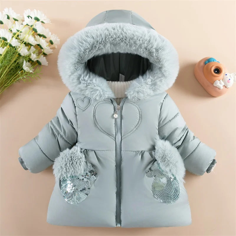 Baby Girls Padded Jackets Children Winter