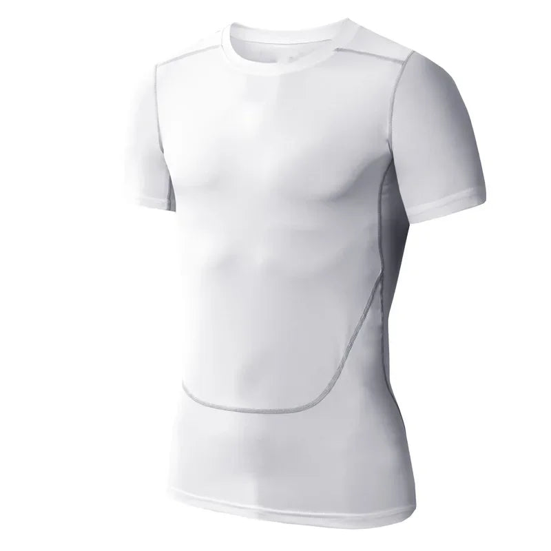 Quick-drying sports fitness wear men short sleeve