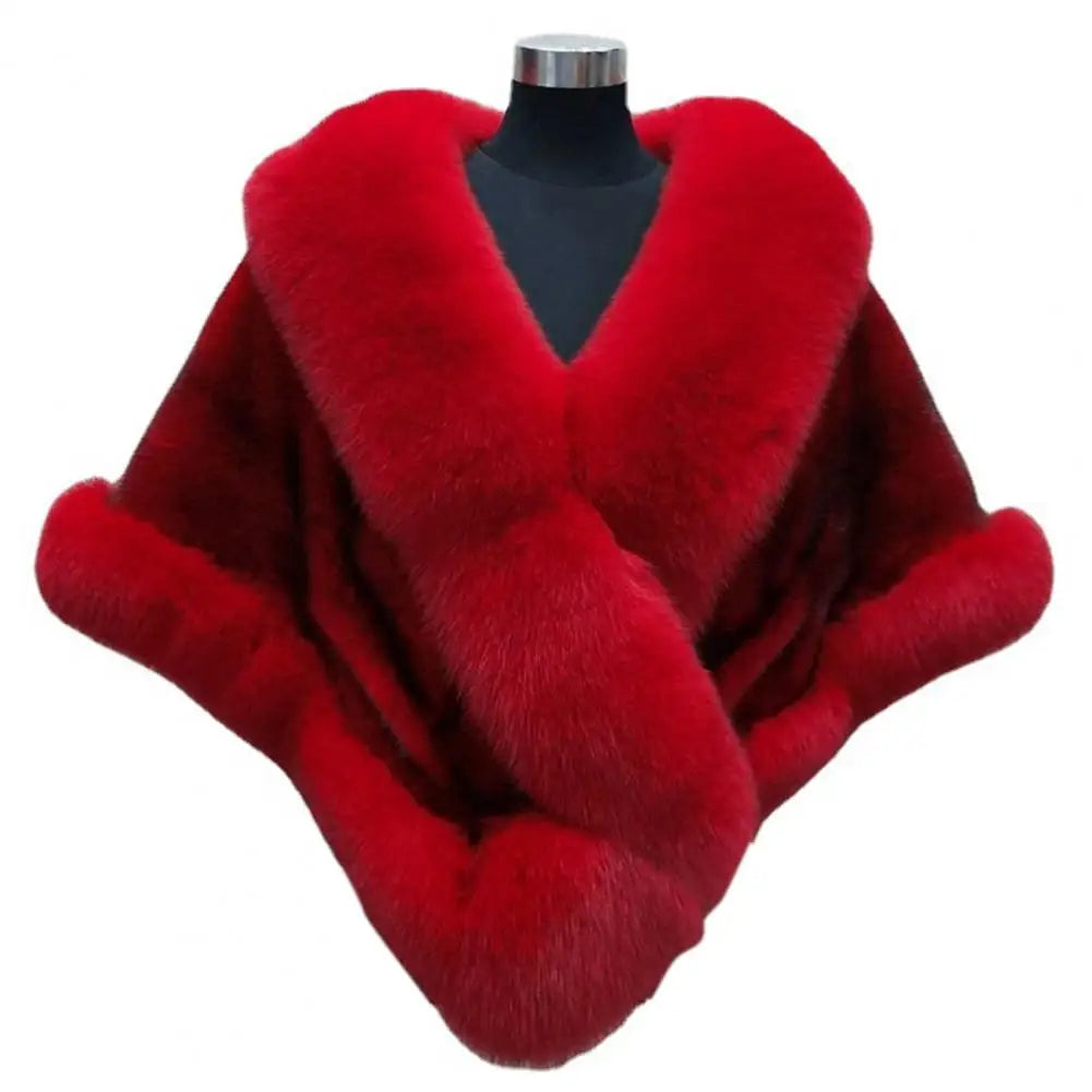 Faux Fur Shawl Faux Rabbit Collar Winter Shawls Elegant Bridal Fur Wrap