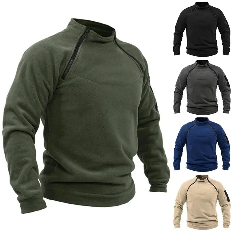 Tactical Outdoor Polar Fleece Jacket Hunting Clothes Warm Zipper