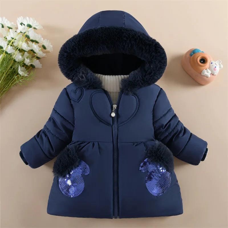 Baby Girls Padded Jackets Children Winter