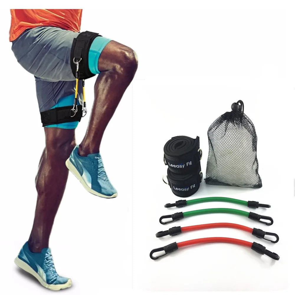 Speed and Strength Leg Resistance Bands Exercises