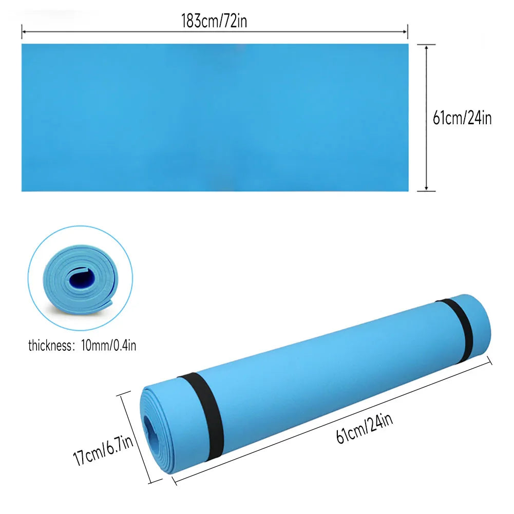 10mm Extra Thick Yoga Mat Non-slip High Density Anti-tear Fitness